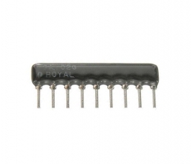 Резисторна матрица RA8A9 4.7k 8 резистора с 9 извода (SIP) 4.7K